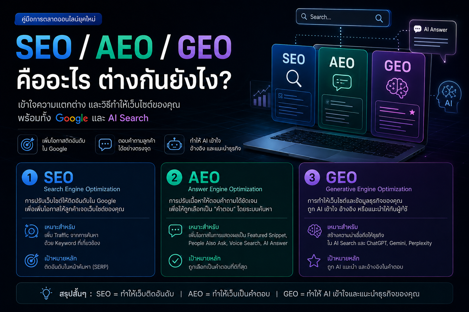 seo-aeo-geo-difference